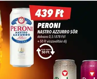 CBA PERONI NASTRO AZZURRO SÖR ajánlat