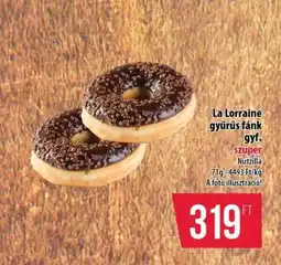 Coop La Lorraine gyűrűs fánk gyf ajánlat