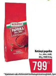 Coop Kotányi Paprika ajánlat