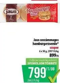 Coop Jaus Szezámmagos Hamburgerzsemle ajánlat