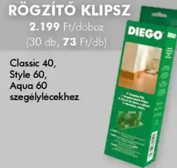 Diego Rögzítő klipsz ajánlat