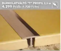 Diego Burkolatváltó "T" Profil ajánlat