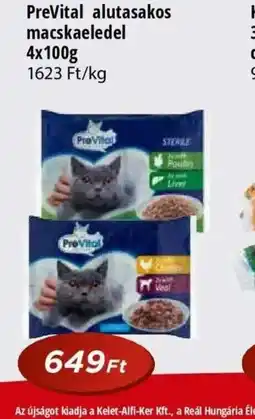 Real PreVital alutasakos macskaeledel ajánlat