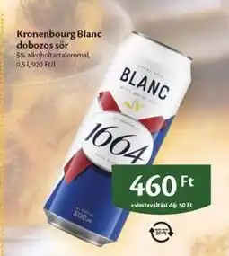 EcoFamily Kronenbourg Blanc dobozos sör ajánlat
