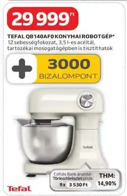 Auchan TEFAL QB140AF0 KONYHAI ROBOTGÉP ajánlat