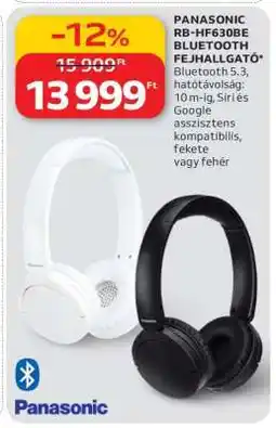Auchan PANASONIC RB-HF630BE BLUETOOTH FEJHALLGATÓ ajánlat