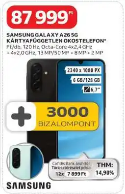 Auchan Samsung Galaxy A26 5G ajánlat