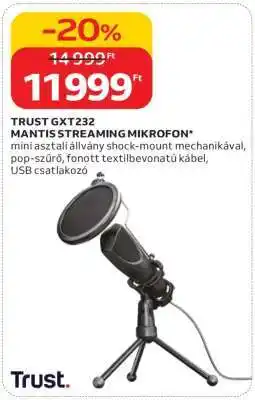Auchan TRUST GXT232 MANTIS STREAMING MIKROFON ajánlat