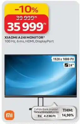 Auchan XIAOMI A24I MONITOR ajánlat