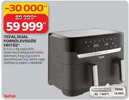 Auchan TEFAL DUAL FORRÓLEVEGŐS FRITŐZ ajánlat