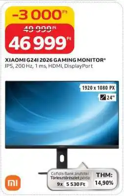 Auchan XIAOMI G24I 2026 GAMING MONITOR ajánlat
