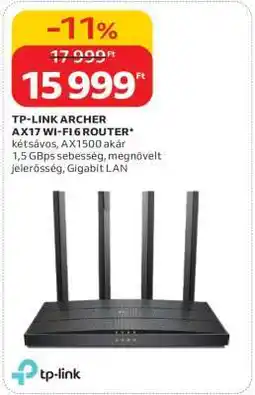 Auchan TP-Link Archer AX17 Wi-Fi 6 Router ajánlat