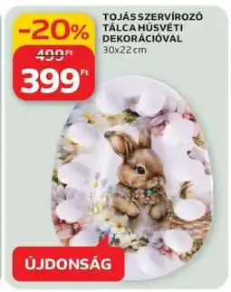 Auchan TOJÁS SZERVÍROZÓ TÁLCA HÚSVÉTI DEKORÁCIÓVAL ajánlat