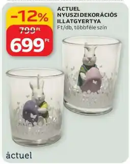 Auchan ACTUEL NYUSZI DEKORÁCIÓS ILLATGYERTYA ajánlat