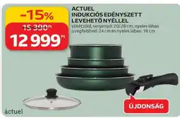 Auchan ACTUEL INDUKCIÓS EDÉNYSZETT LEVEHETŐ NYÉLLEL ajánlat