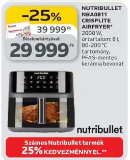 Auchan NUTRIBULLET NBA0811 CRISPLITE AIRFRYER ajánlat