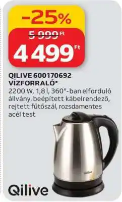 Auchan QILIVE 600170692 VÍZFORRALÓ ajánlat