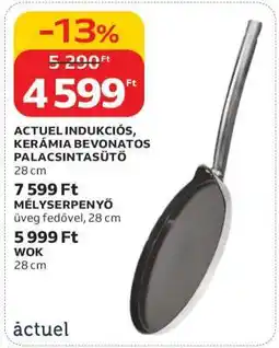 Auchan ACTUEL INDUKCIÓS, KERÁMIA BEVONATOS PALACSINTASÜTŐ ajánlat