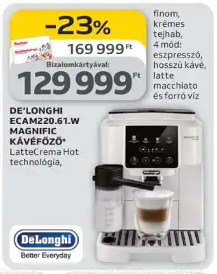 DE’LONGHI ECAM220.61.W MAGNIFIC KÁVÉFŐZŐ