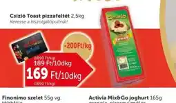 PRIVÁT Csízi Toast pizzafeltét ajánlat