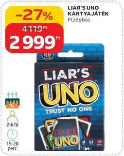 Auchan LIAR’S UNO KÁRTYAJÁTÉK ajánlat