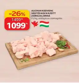Auchan Auchan Kedvenc Sertés Kockázott Zsírszalonna ajánlat