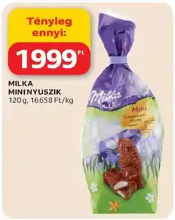 Auchan MILKA MINI NYUSZIK ajánlat