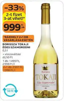 Auchan Borissza Tokaji Édes Szamorodni ajánlat