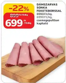 Auchan Dámszarvas sonka fekete borssal ajánlat