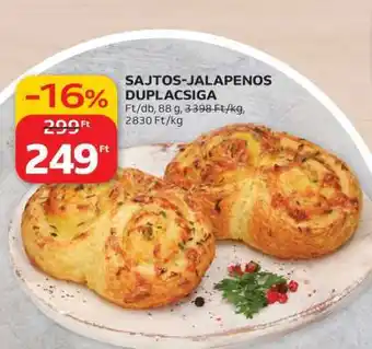 Auchan Sajtos jalapenós duplacsiga ajánlat