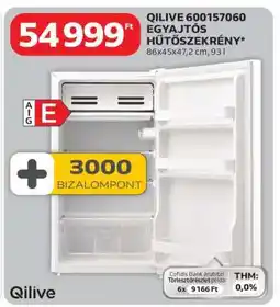 Auchan QILIVE 600157060 EGYAJTÓS HŰTŐSZEKRÉNY ajánlat