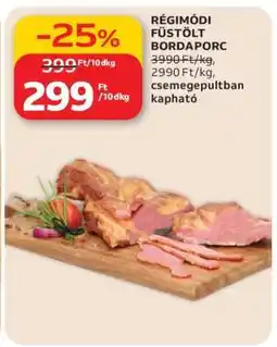 Auchan Régimódi füstölt bordaporc ajánlat