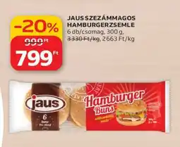 Auchan Jaus Szezámmagos Hamburgerzsemle ajánlat
