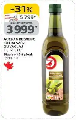 Auchan AUCHAN KEDVENC EXTRA SZŰZ OLÍVAOLAJ ajánlat