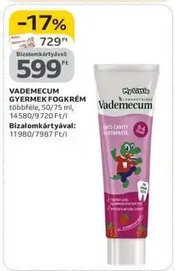 Auchan VADEMECUM GYERMEK FOGKRÉM ajánlat