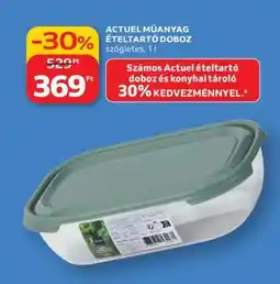 Auchan ACTUEL MŰANYAG ÉTELTARTÓ DOBOZ ajánlat