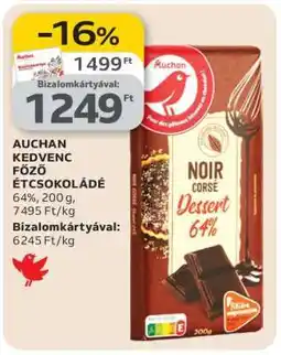Auchan AUCHAN KEDVENC FŐZŐ ÉTCSOKOLÁDÉ ajánlat