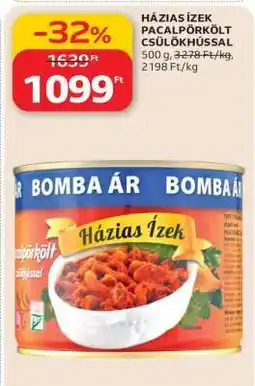 Auchan HÁZIAS ÍZEK PACALPÖRKÖLT CSÜLÖKHÚSSAL ajánlat