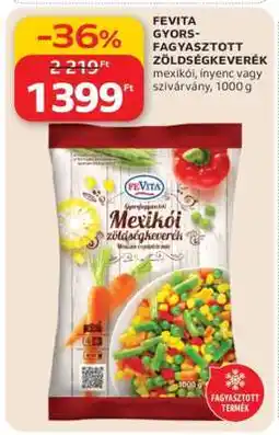 Auchan FEVITA GYORSFAGYASZTOTT ZÖLDSÉGKEVERÉK ajánlat