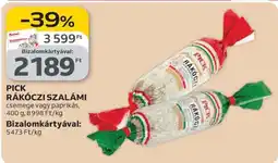 Auchan PICK Rákóczi szalámi ajánlat