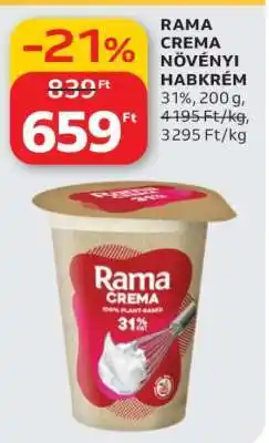 Auchan Rama Crema növényi habkrém ajánlat