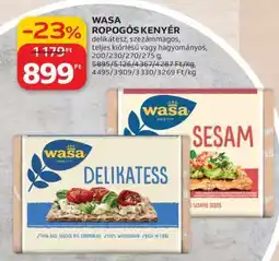 Auchan Wasa ropogós kenyér ajánlat