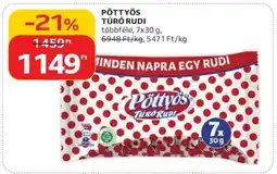 Auchan PÖTTYÖS Túró Rudi ajánlat