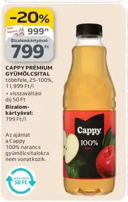 Auchan Cappy Prémium Gyümölcsital ajánlat