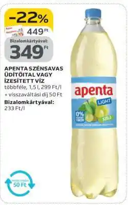 Auchan Apenta Szénsavas Üdítőital vagy Ízesített Víz ajánlat