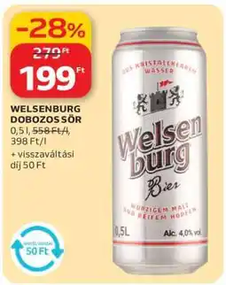 Auchan Welsenburg Dobozos Sör ajánlat