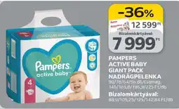 Auchan PAMPERS ACTIVE BABY GIANT PACK NADRÁGPELENKA ajánlat