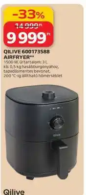 Auchan QILIVE 600173588 AIRFRYER ajánlat