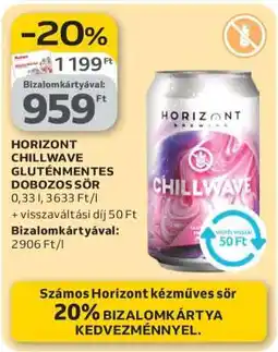 Auchan HORIZONT CHILLWAVE GLUTÉNMENTES DOBOZOS SÖR ajánlat