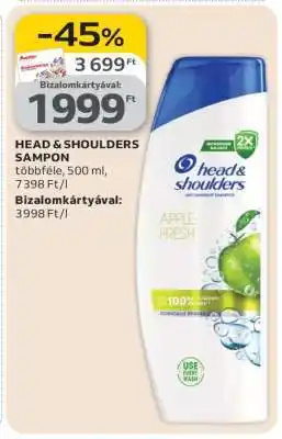 Auchan HEAD & SHOULDERS Sampon ajánlat